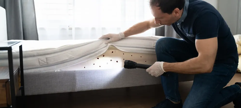 bed bug inspection of mattress